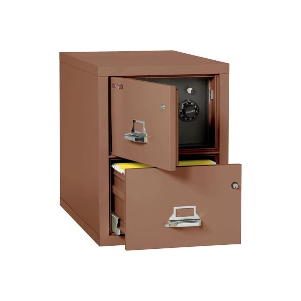 Fire King Fireking Fireproof 2 Drawer Vertical Safe-In-File Legal 20-13/16"Wx31-9/16"Dx27-3/4"H Tan 2-2131-CTNSF - main
